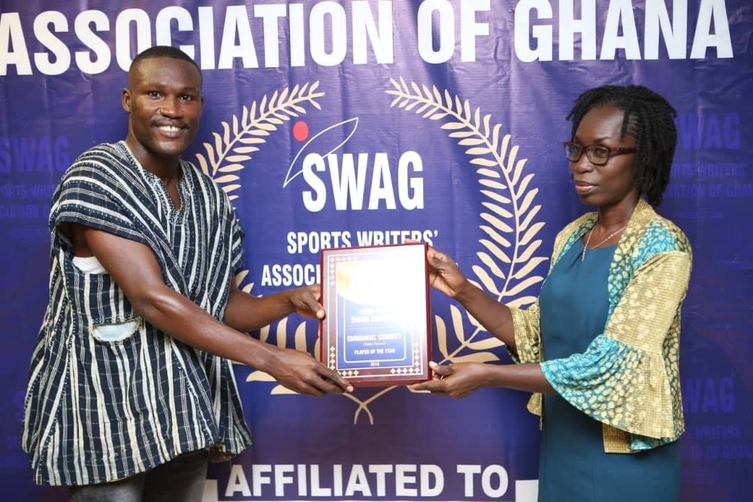 Emmanuel Commey Wins 2019 MTN / SWAG Table Tennis Player Of The Year