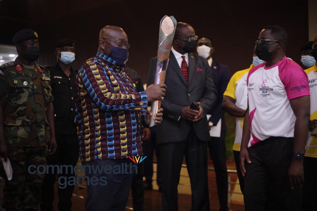 President Nana Akufo-Addo Receives Queen’s Baton For Birmingham 2022 Commonwealth Games