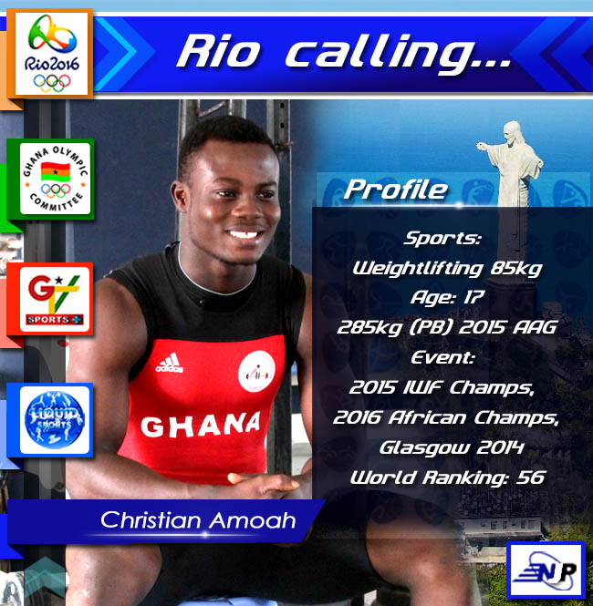 Christian Amoah: Ghana's first male weightlifter at the Olympics